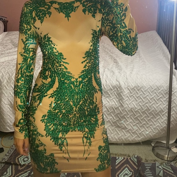 COPY - Bedazzled statement green poison ivy costume Bodycon - Picture 10 of 10